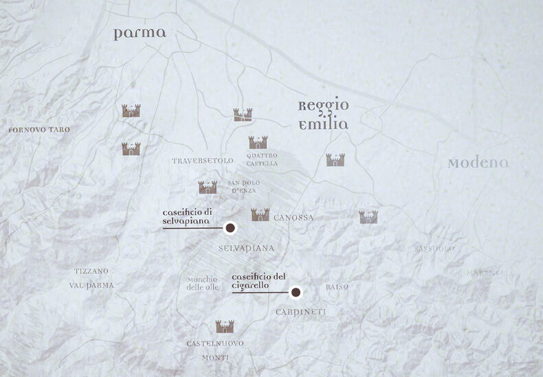 Where we produce our Parmigiano Reggiano