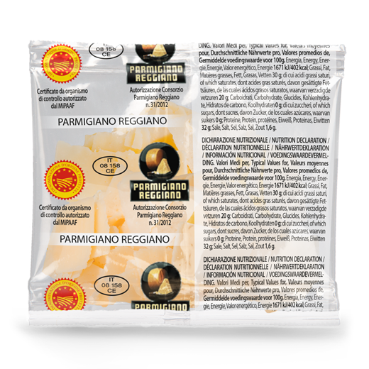 Parmigiano Reggiano  foglie Bustina monodose