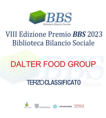 DALTERFOOD GROUP FRA I VINCITORI DEL PREMIO ASSOLUTO BBS – BIBLIOTECA BILANCIO SOCIALE