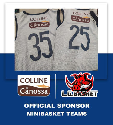 COLLINE DI CANOSSA SUPPORTS THE MINIBASKET TEAMS OF 