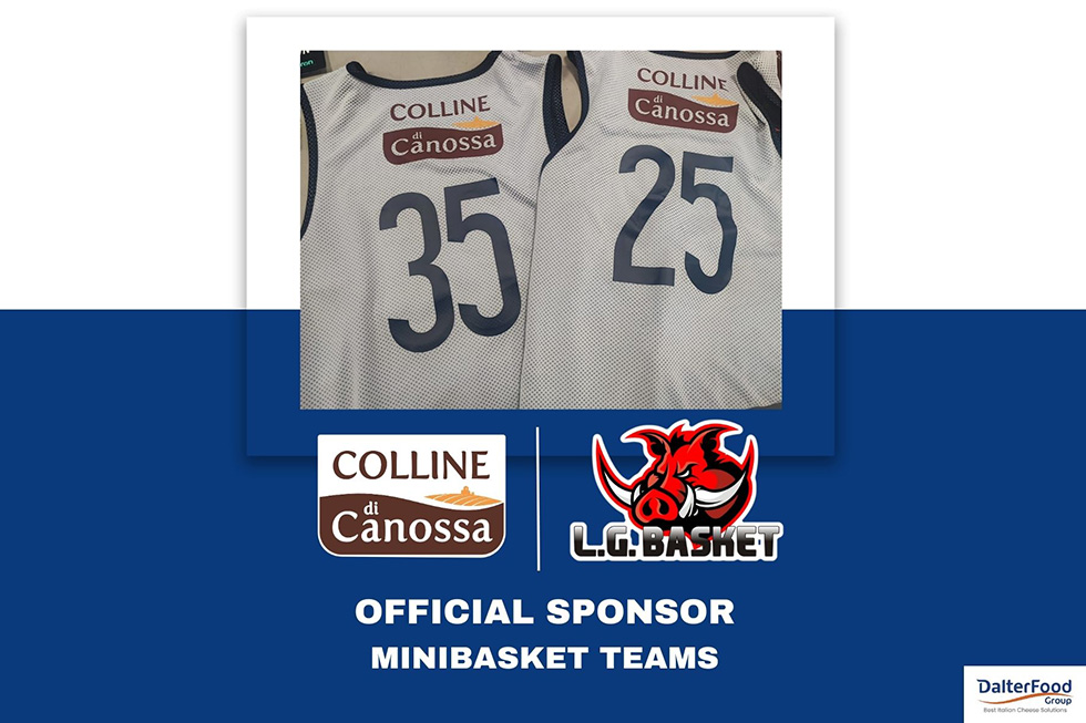 COLLINE DI CANOSSA SUPPORTS THE MINIBASKET TEAMS OF “A.S.D. L.G. COMPETITION CASTELNOVO NE’ MONTI”